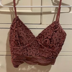 Lace crop top